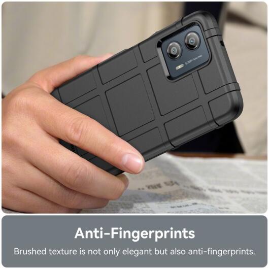 Motorola Moto G53 Hoesje Shock Proof Rugged Shield Back Cover Zwart afbeelding 5