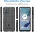 Motorola Moto G53 Hoesje Shock Proof Rugged Shield Back Cover Zwart afbeelding 7