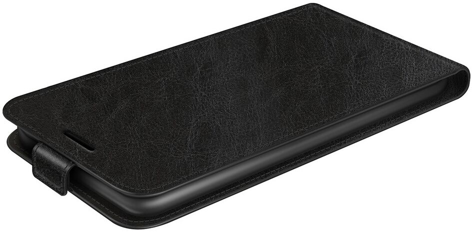 Xiaomi Redmi 12C Hoesje Verticale Flip Wallet Case Kunstleer Zwart afbeelding 5