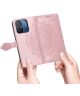 Xiaomi Redmi 12C Hoesje Mandala Book Case met Pasjeshouder Roze Goud