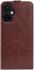 OnePlus Nord CE 3 Lite Hoesje Verticale Flip Wallet Kunstleer Bruin afbeelding 10