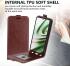 OnePlus Nord CE 3 Lite Hoesje Verticale Flip Wallet Kunstleer Bruin afbeelding 5