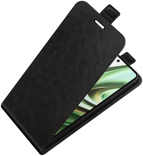 OnePlus Nord CE 3 Lite Hoesje Verticale Flip Wallet Kunstleer Zwart afbeelding 4