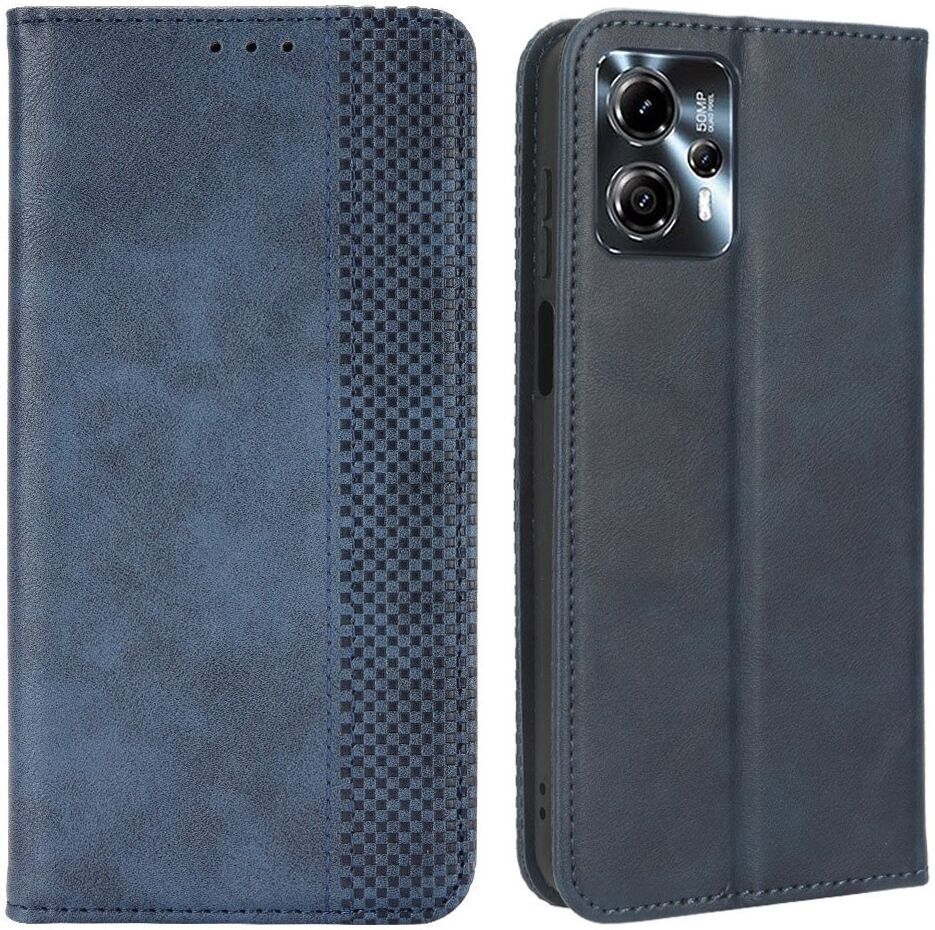 Motorola Moto G13 / G23 Vintage Portemonnee Hoesje Blauw afbeelding 2