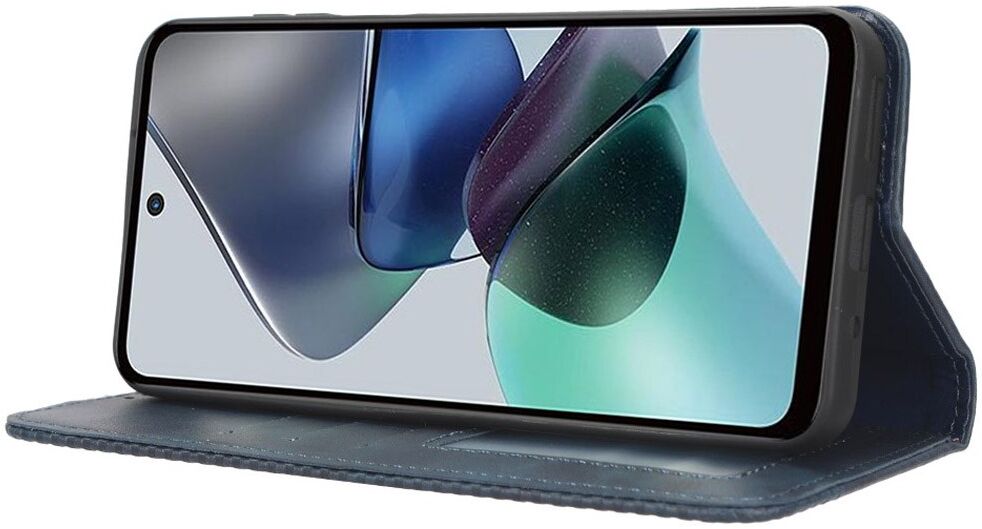 Motorola Moto G13 / G23 Vintage Portemonnee Hoesje Blauw afbeelding 3