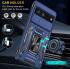Google Pixel 7a Hoesje met Camera Slider en Kickstand Ring Blauw afbeelding 6