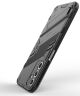 Samsung Galaxy A24 Hoesje Shockproof Kickstand Back Cover Zwart