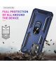 Motorola Moto G 5G (2023) Hoesje met Magnetische Kickstand Ring Blauw