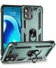 Motorola Moto G 5G (2023) Hoesje met Magnetische Kickstand Ring Groen