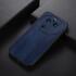 Oppo Find X6 Pro Hoesje met Kunstleer Coating Back Cover Blauw afbeelding 2