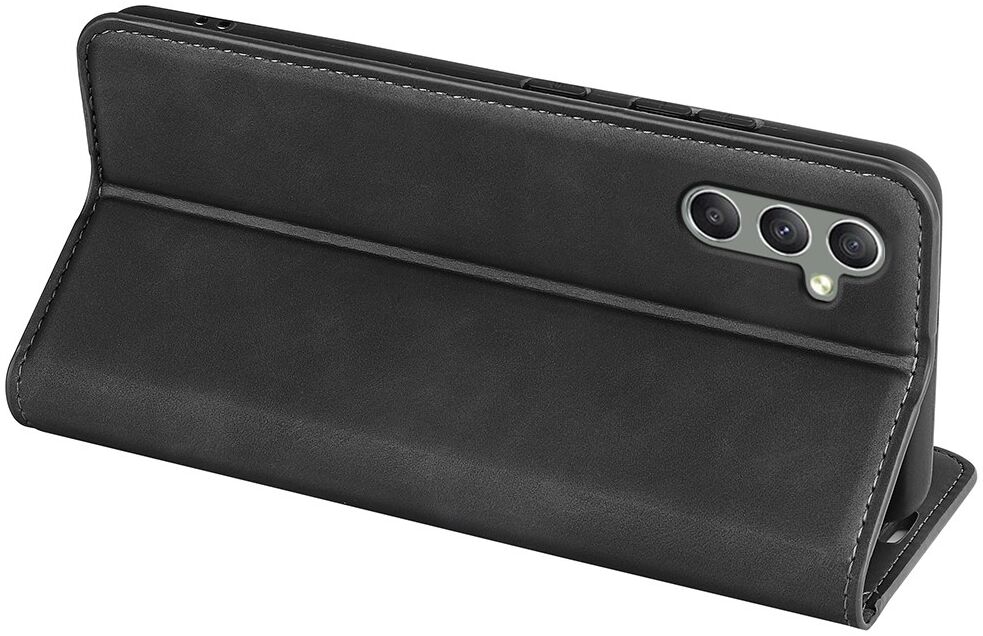 Samsung Galaxy A24 Hoesje Wallet Book Case Kunstleer Zwart afbeelding 4