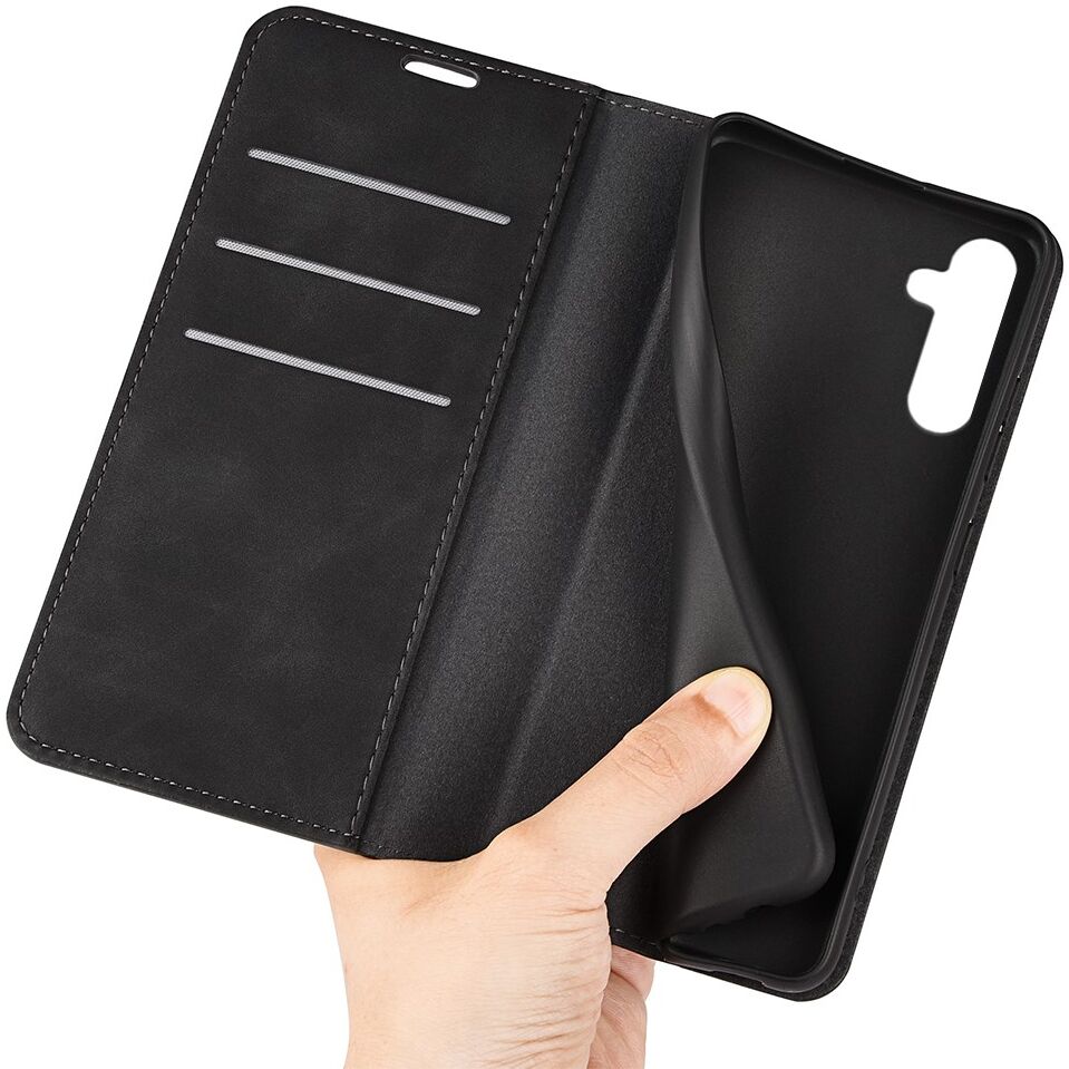 Samsung Galaxy A24 Hoesje Wallet Book Case Kunstleer Zwart afbeelding 5