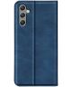 Samsung Galaxy A24 Hoesje Wallet Book Case Kunstleer Blauw