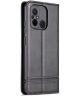 AZNS Xiaomi Redmi 12C Hoesje Portemonnee Book Case Kunstleer Zwart