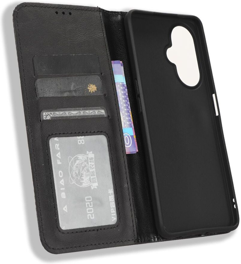 OnePlus Nord CE 3 Lite Vintage Portemonnee Hoesje Zwart afbeelding 5