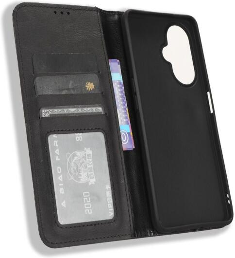 OnePlus Nord CE 3 Lite Vintage Portemonnee Hoesje Zwart afbeelding 5
