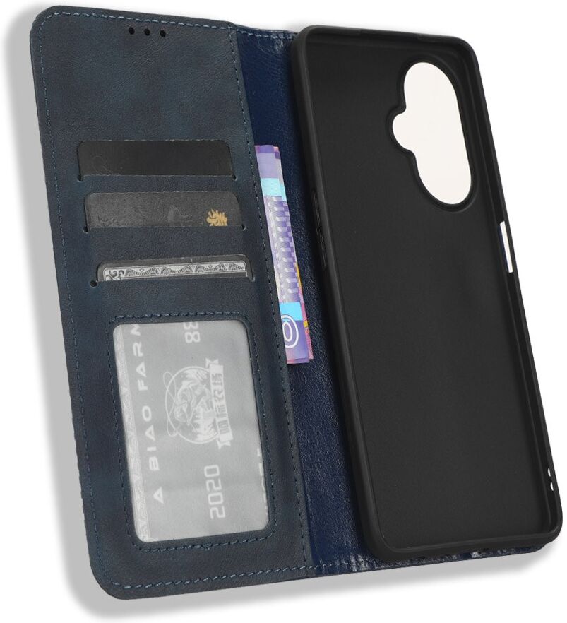 OnePlus Nord CE 3 Lite Vintage Portemonnee Hoesje Blauw afbeelding 5