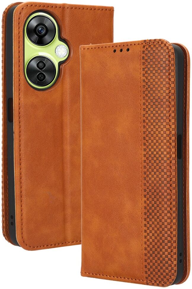 OnePlus Nord CE 3 Lite Vintage Portemonnee Hoesje Bruin afbeelding 2