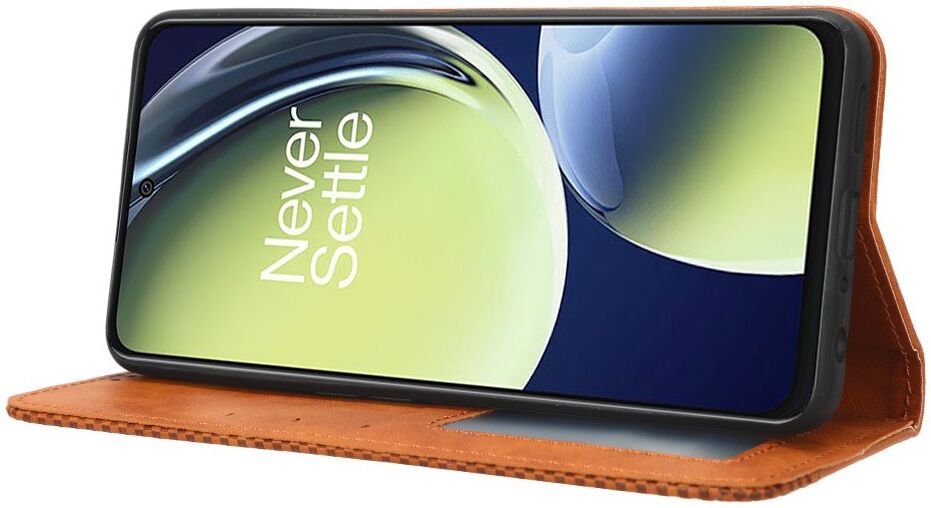 OnePlus Nord CE 3 Lite Vintage Portemonnee Hoesje Bruin afbeelding 3