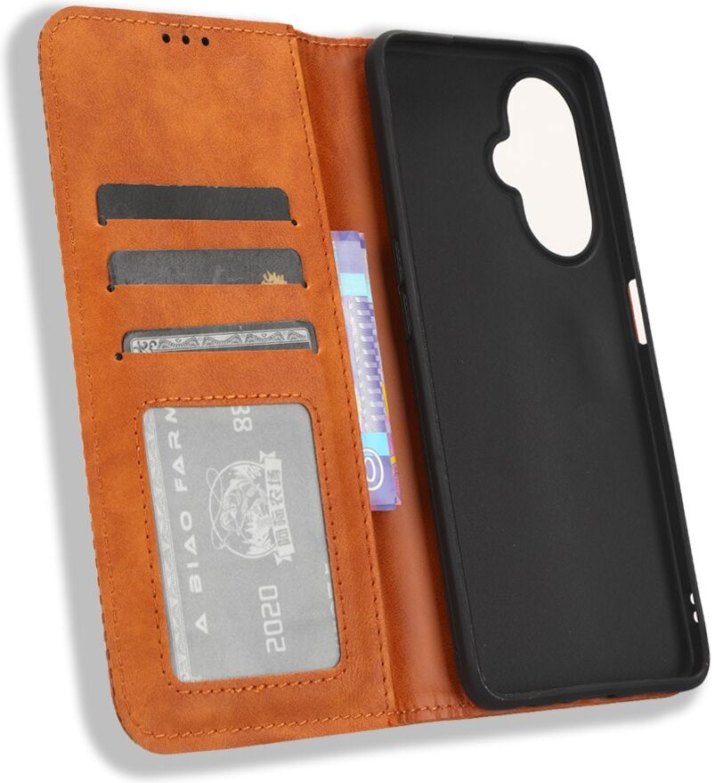 OnePlus Nord CE 3 Lite Vintage Portemonnee Hoesje Bruin afbeelding 7