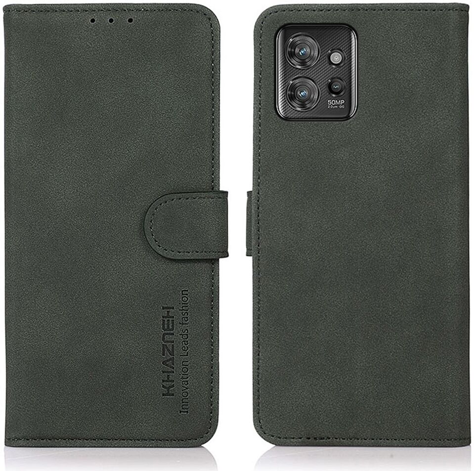 KHAZNEH Motorola Thinkphone Hoesje Retro Wallet Book Case Groen afbeelding 2