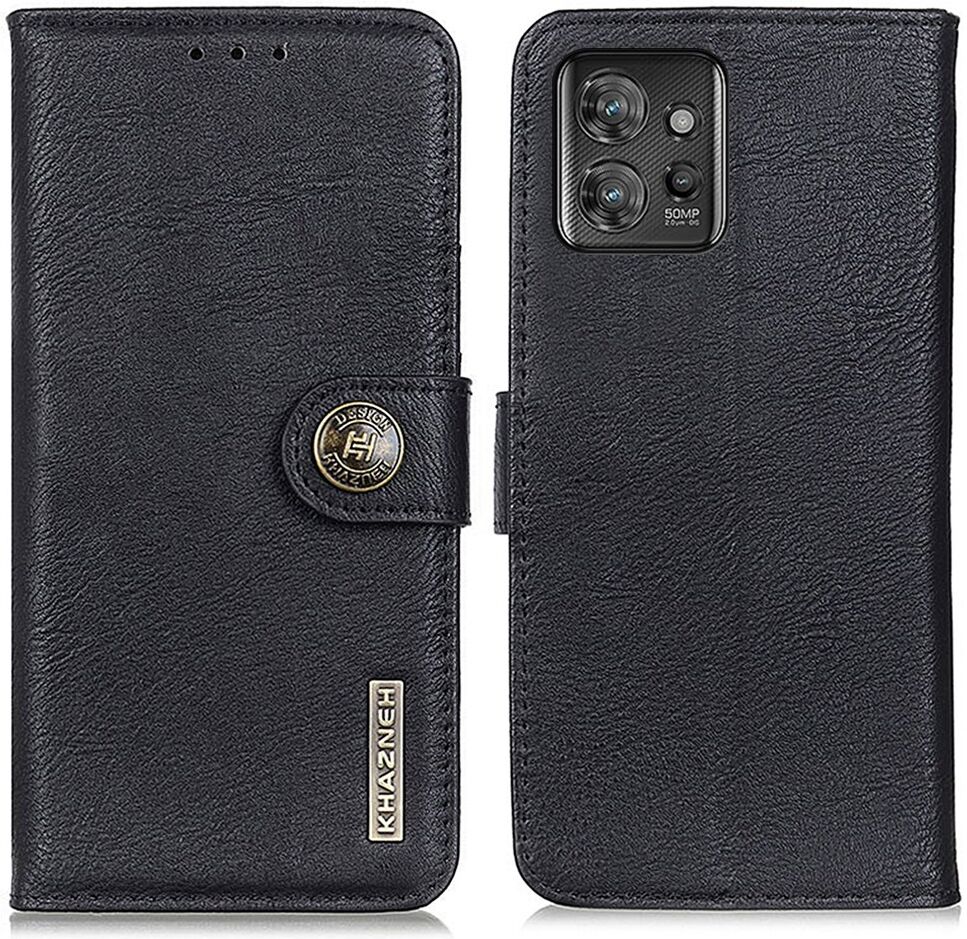 KHAZNEH Motorola Thinkphone Hoesje Portemonnee Book Case Zwart afbeelding 2