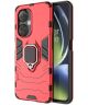 OnePlus Nord CE 3 Lite Hoesje met Magnetische Kickstand Ring Rood