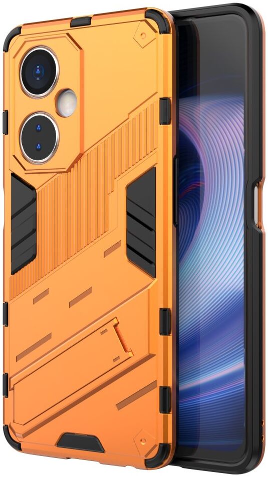 OnePlus Nord CE 3 Lite Hoesje Shockproof Kickstand Back Cover Oranje afbeelding 1
