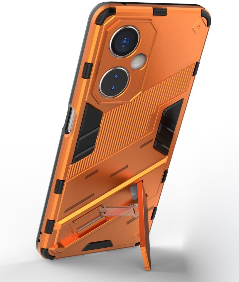 OnePlus Nord CE 3 Lite Hoesje Shockproof Kickstand Back Cover Oranje afbeelding 3