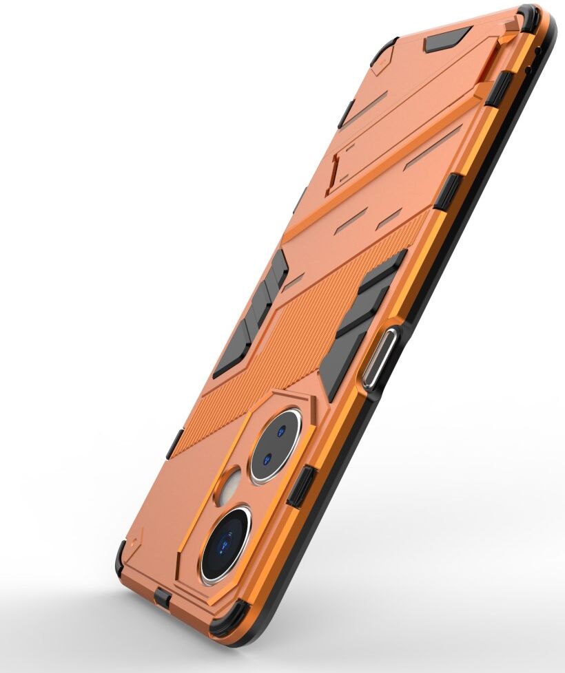 OnePlus Nord CE 3 Lite Hoesje Shockproof Kickstand Back Cover Oranje afbeelding 5