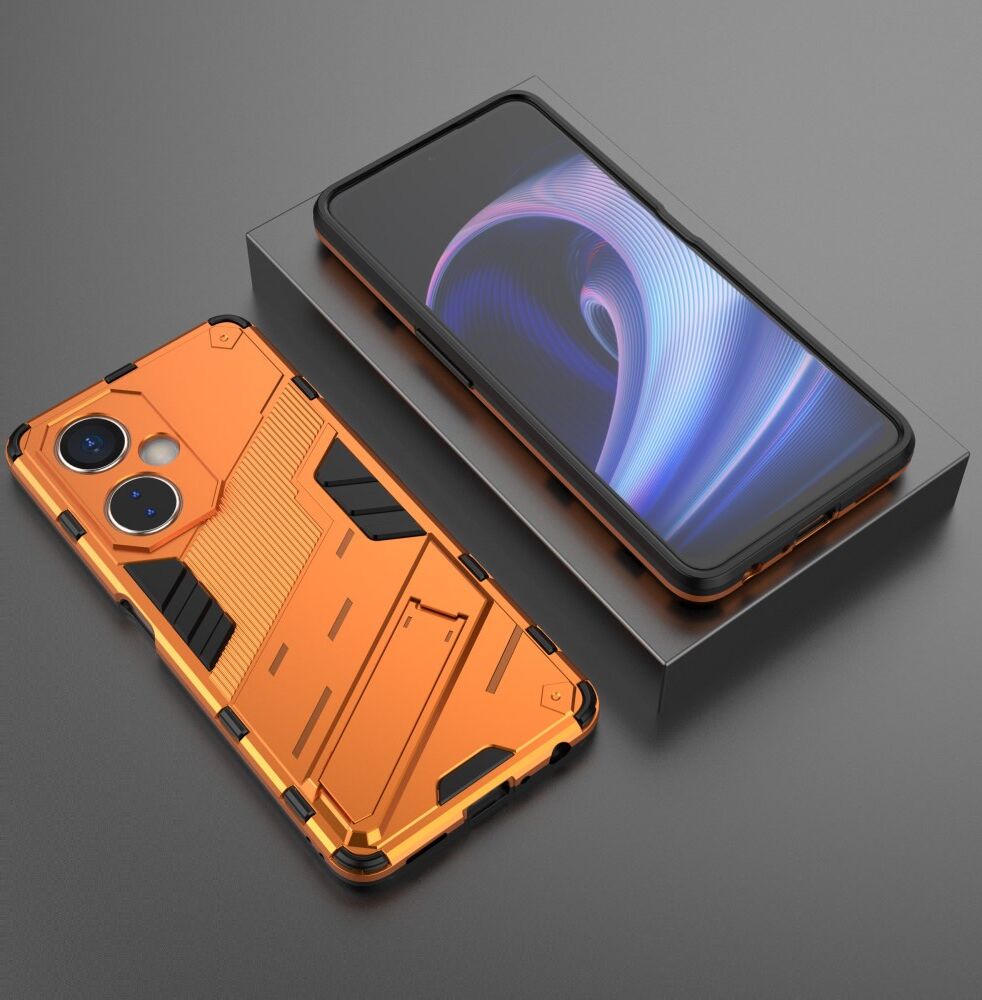 OnePlus Nord CE 3 Lite Hoesje Shockproof Kickstand Back Cover Oranje afbeelding 6