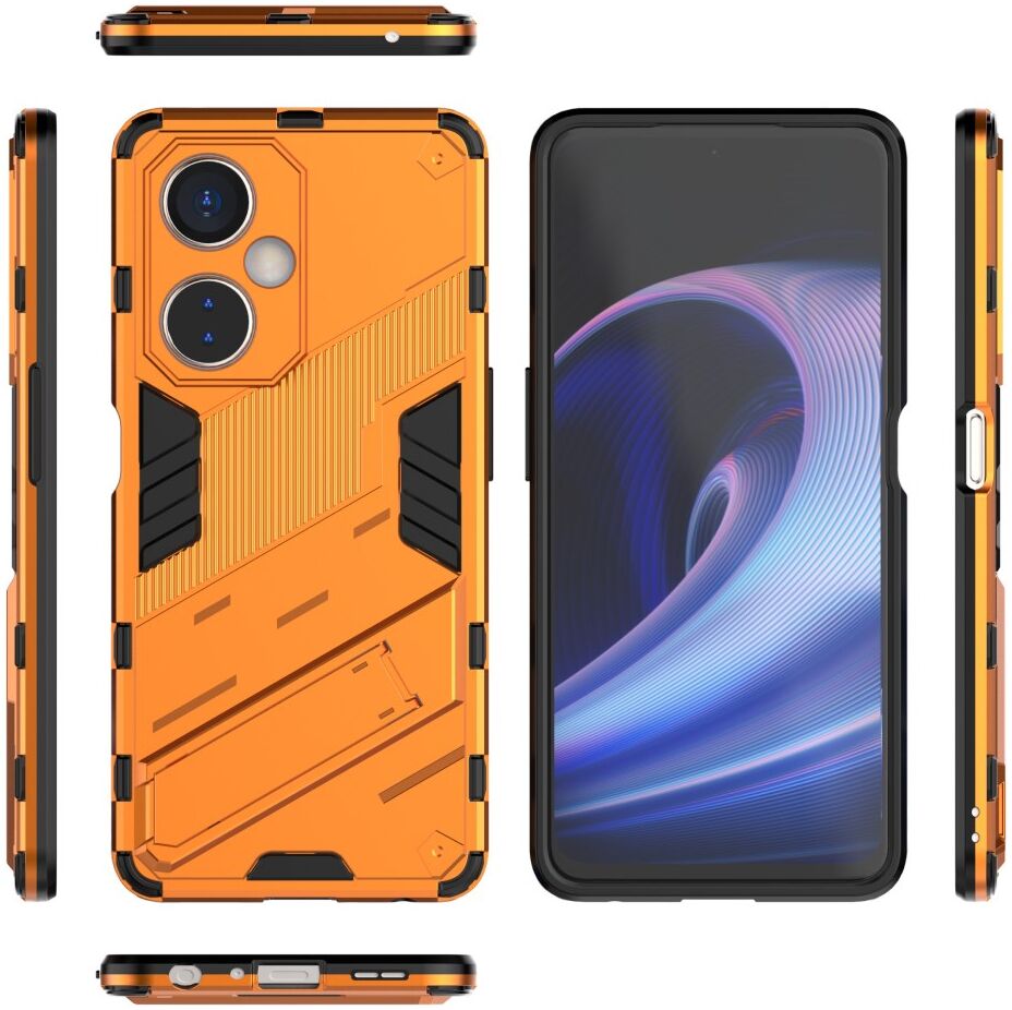 OnePlus Nord CE 3 Lite Hoesje Shockproof Kickstand Back Cover Oranje afbeelding 8