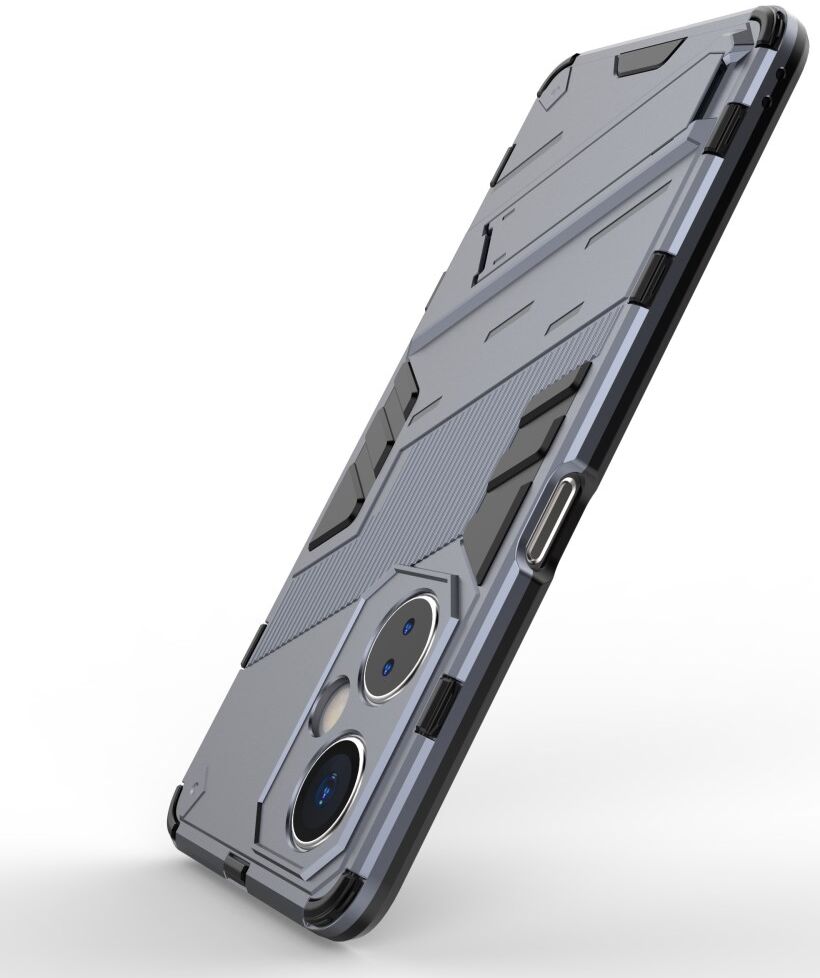 OnePlus Nord CE 3 Lite Hoesje Shockproof Kickstand Back Cover Blauw afbeelding 5