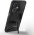 OnePlus Nord CE 3 Lite Hoesje Shockproof Kickstand Back Cover Zwart afbeelding 3