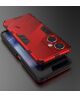 OnePlus Nord CE 3 Lite Hoesje Shockproof Kickstand Back Cover Rood