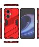 OnePlus Nord CE 3 Lite Hoesje Shockproof Kickstand Back Cover Rood