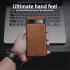 Google Pixel 7a Hoesje met Kunstleer Coating Back Cover Zwart afbeelding 3