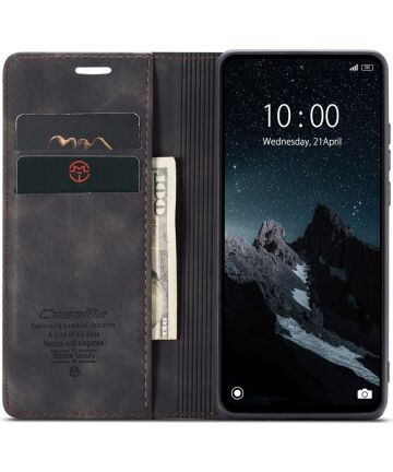 CaseMe 013 Xiaomi Redmi 12C Book Case met Pasjeshouder Zwart Hoesjes