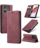 CaseMe 013 Xiaomi Redmi 12C Book Case met Pasjeshouder Rood