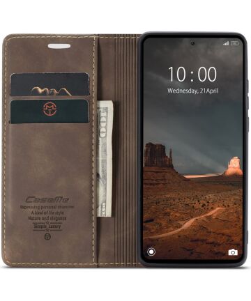 CaseMe 013 Xiaomi Redmi 12C Book Case met Pasjeshouder Coffee Hoesjes