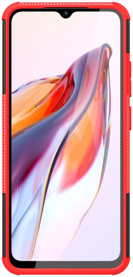 Xiaomi Redmi 12C Hoes Robuust Hybride Back Cover Rood afbeelding 12