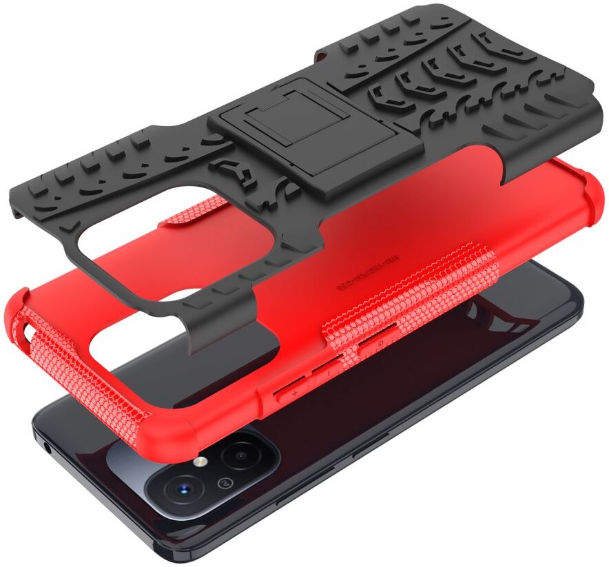 Xiaomi Redmi 12C Hoes Robuust Hybride Back Cover Rood afbeelding 15