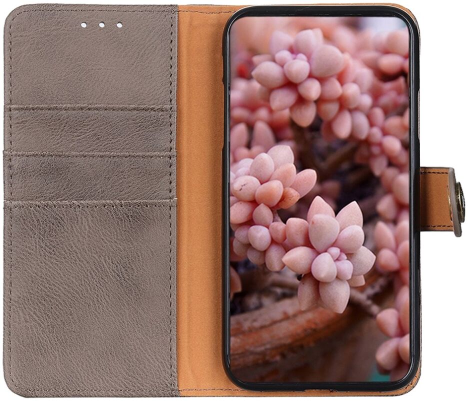 KHAZNEH Google Pixel 8 Hoesje Portemonnee Book Case Lichtbruin afbeelding 1