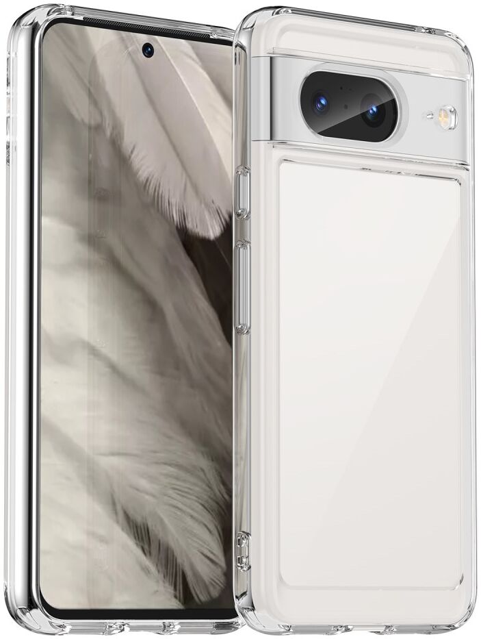 Google Pixel 8 Hoesje Acryl Back Cover Transparant afbeelding 1