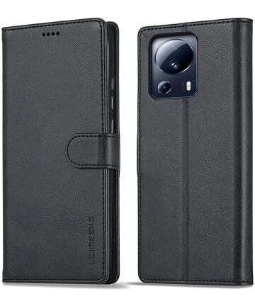 LC.IMEEKE Xiaomi 13 Lite Hoesje Portemonnee Book Case Zwart Hoesjes