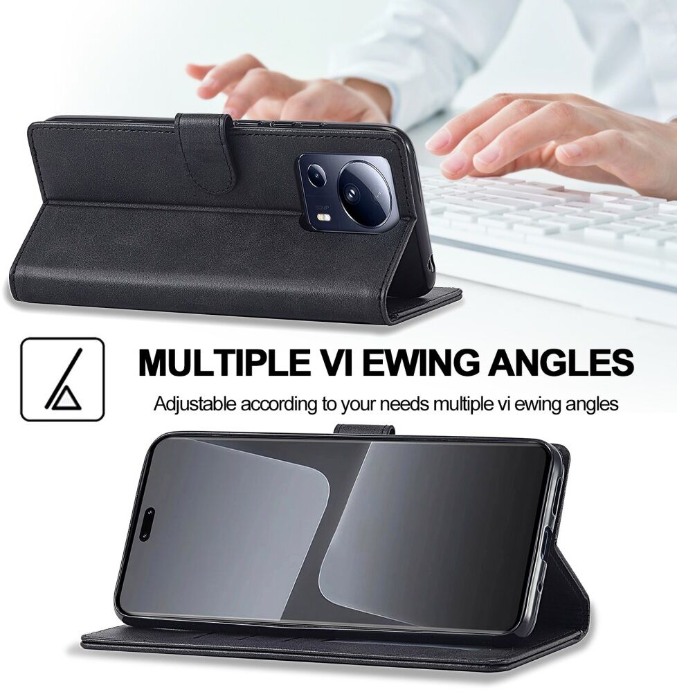 LC.IMEEKE Xiaomi 13 Lite Hoesje Portemonnee Book Case Zwart afbeelding 12