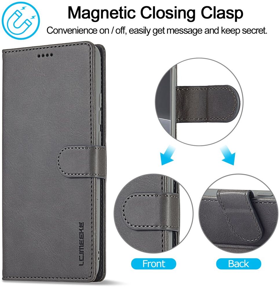 LC.IMEEKE Xiaomi 13 Lite Hoesje Portemonnee Book Case Grijs afbeelding 11