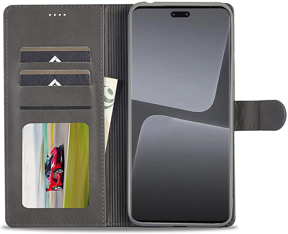 LC.IMEEKE Xiaomi 13 Lite Hoesje Portemonnee Book Case Grijs afbeelding 5