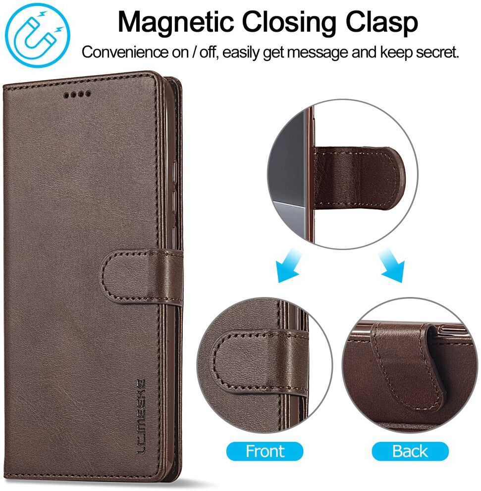 LC.IMEEKE Xiaomi 13 Lite Hoesje Portemonnee Book Case Bruin afbeelding 11