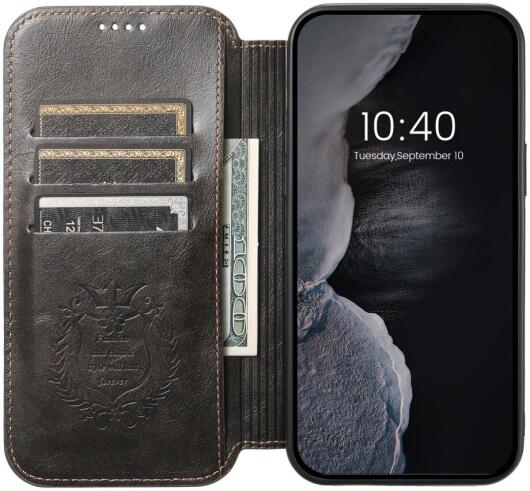 Apple iPhone 13 Pro Hoesje MagSafe Portemonnee Book Case Zwart afbeelding 1